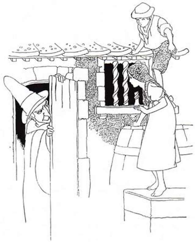 charles-robinson-black-and-white-picture-hansel-and-gretel